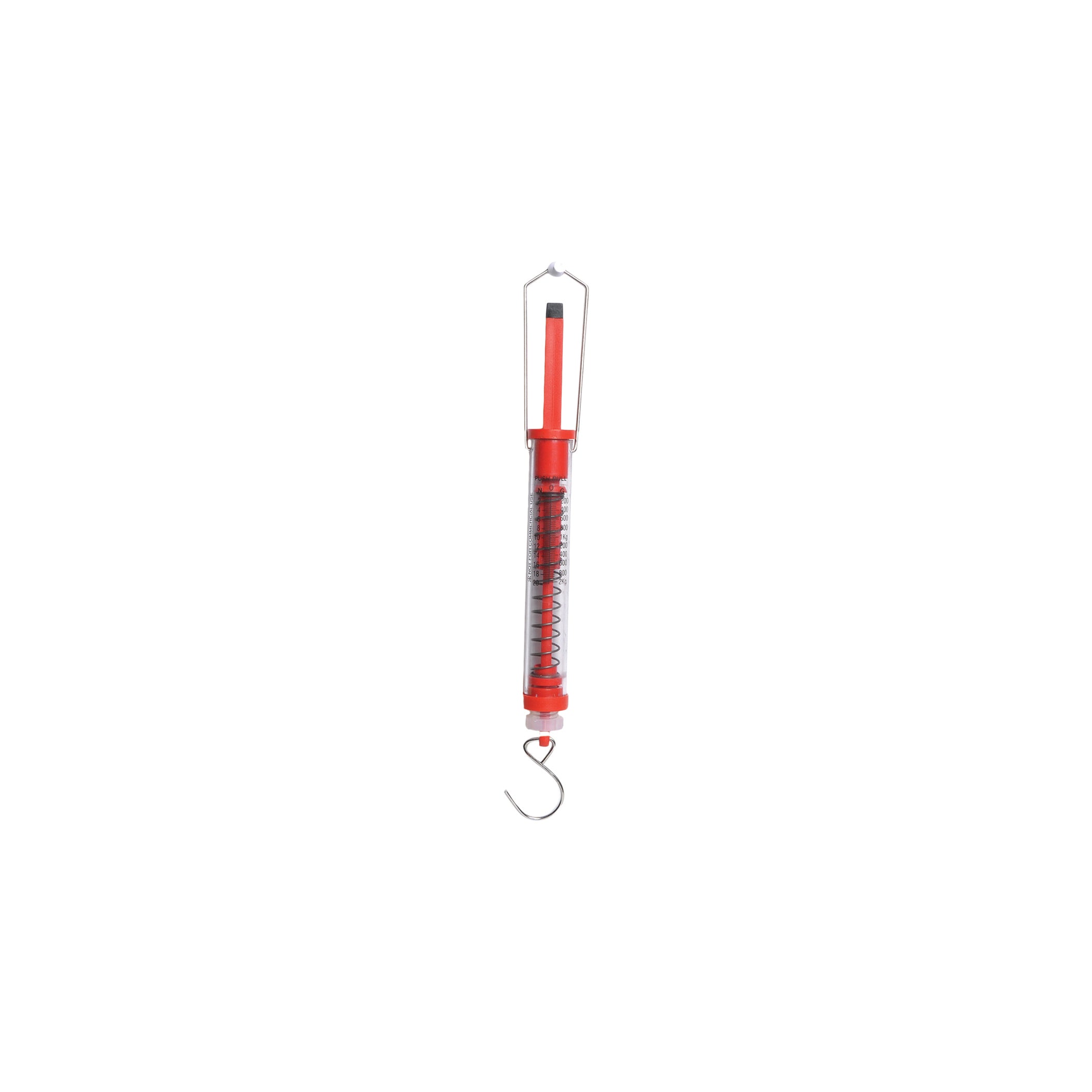United Scientific® Push Pull Scale, 2000G / 20N, Red, Graduation 40G/0.4N