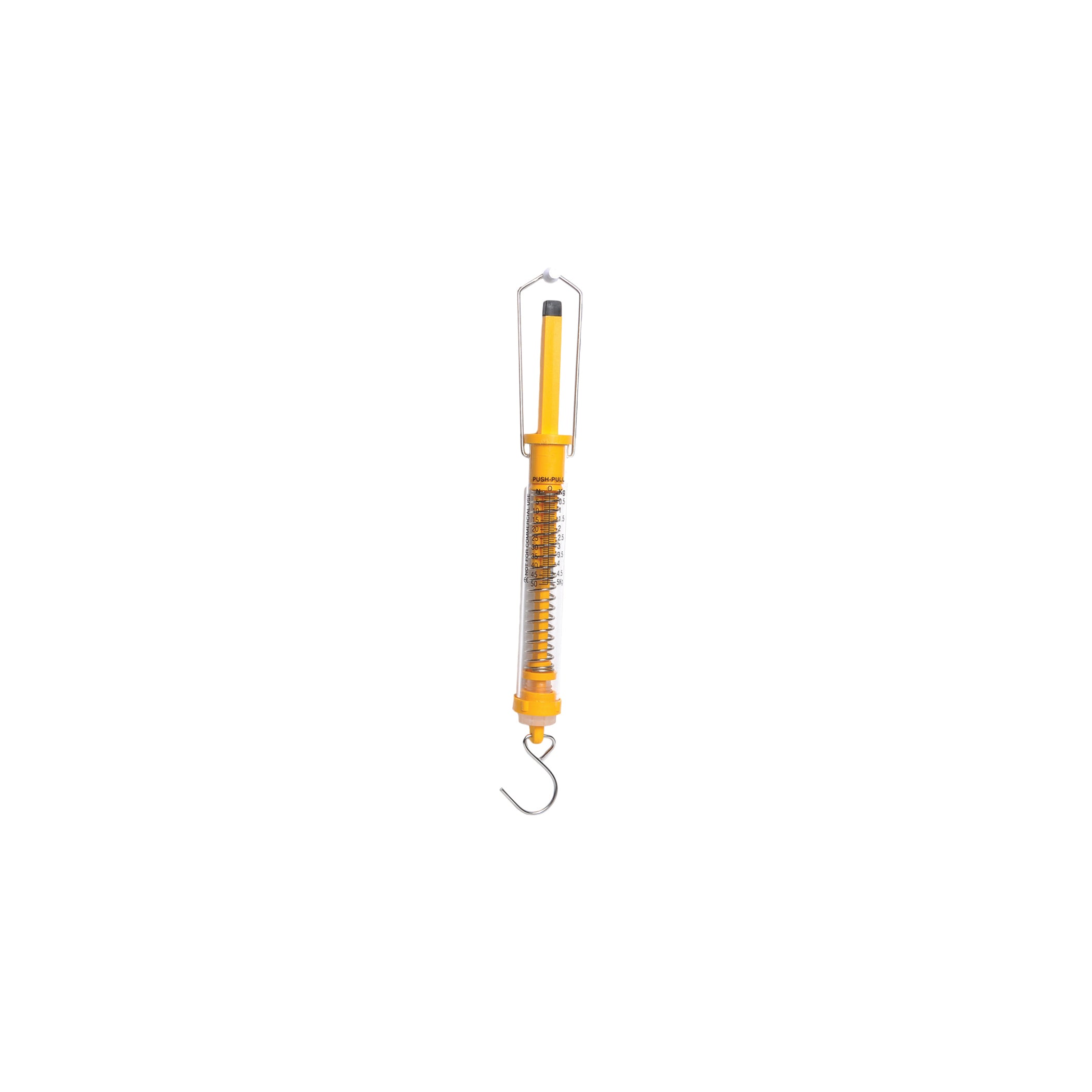 United Scientific® Push Pull Scale, 5000G / 50N, Yellow, Graduation 100G/1N