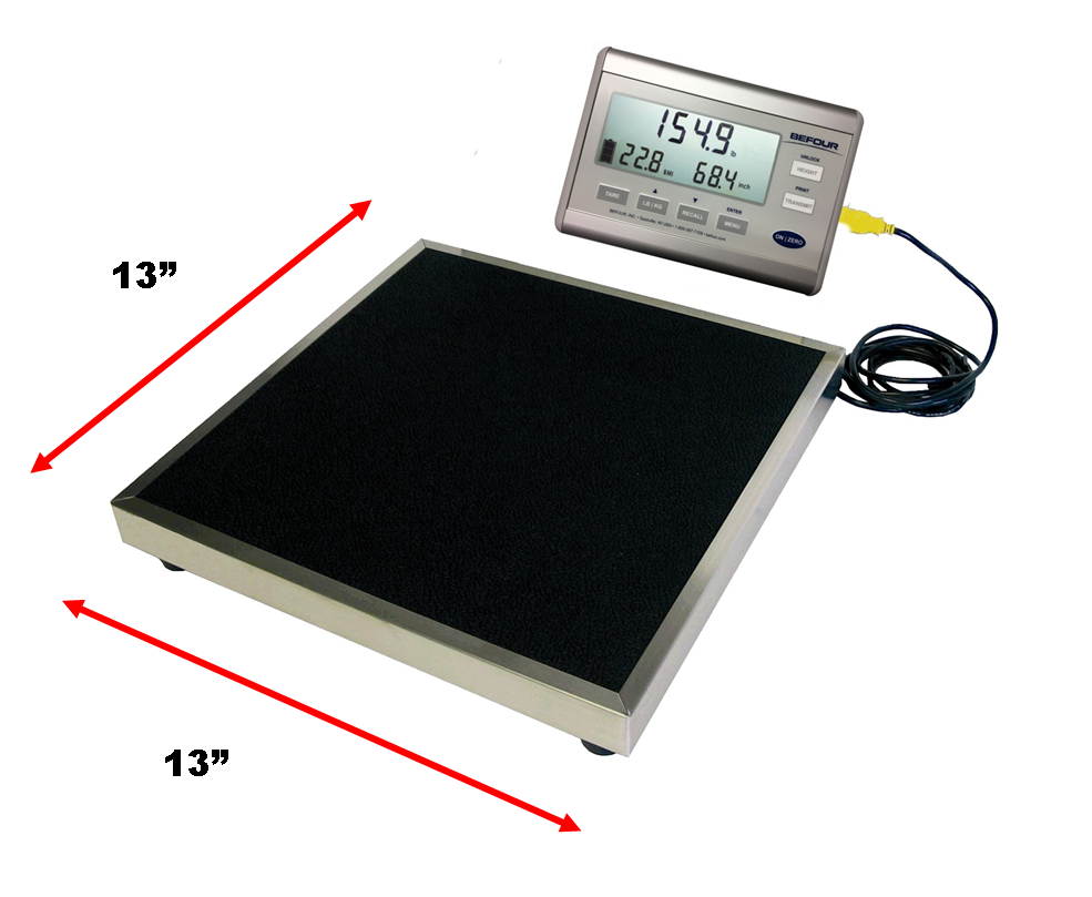 Portable Scale 13? X 13? - Lcd, Uses 4  Alkaline Batteries