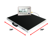 High Capacity Portable Scale - Lcd W/bmi, Uses 4  Alkaline Batteries