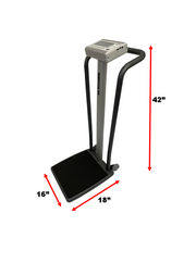 Tilt & Roll Handrail Scale - Lcd, Uses 4  Alkaline Batteries