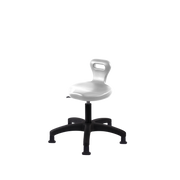 Polyurethane Serpent Stool - Desk Height with Stationary Glides in Gray Polyurethane
