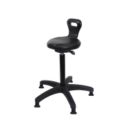 Polyurethane Serpent Sit-Stand in Black Polyurethane