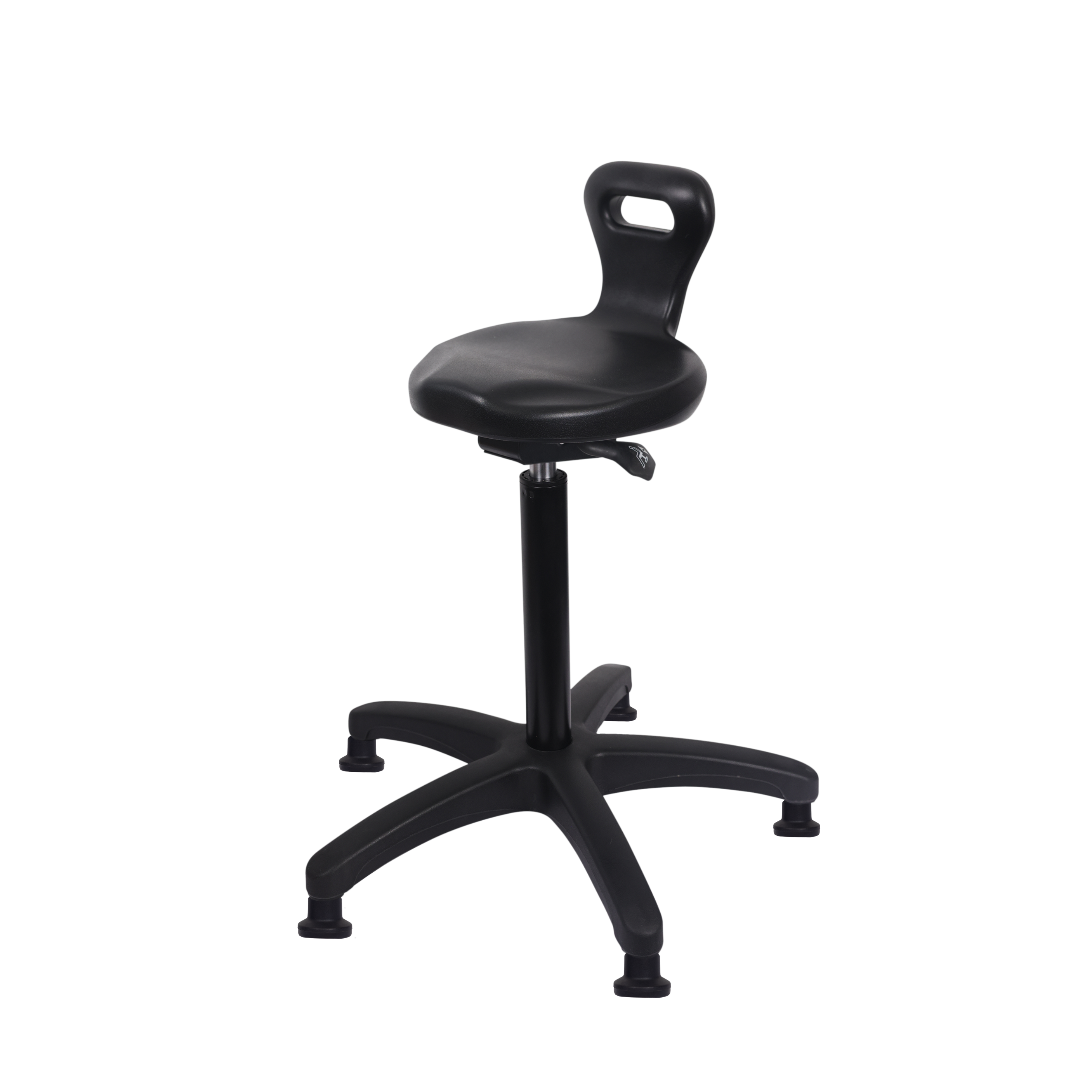 Polyurethane Serpent Sit-Stand in Black Polyurethane