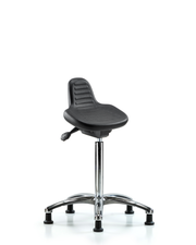 Polyurethane Sit-Stand Chrome - Standing Height
