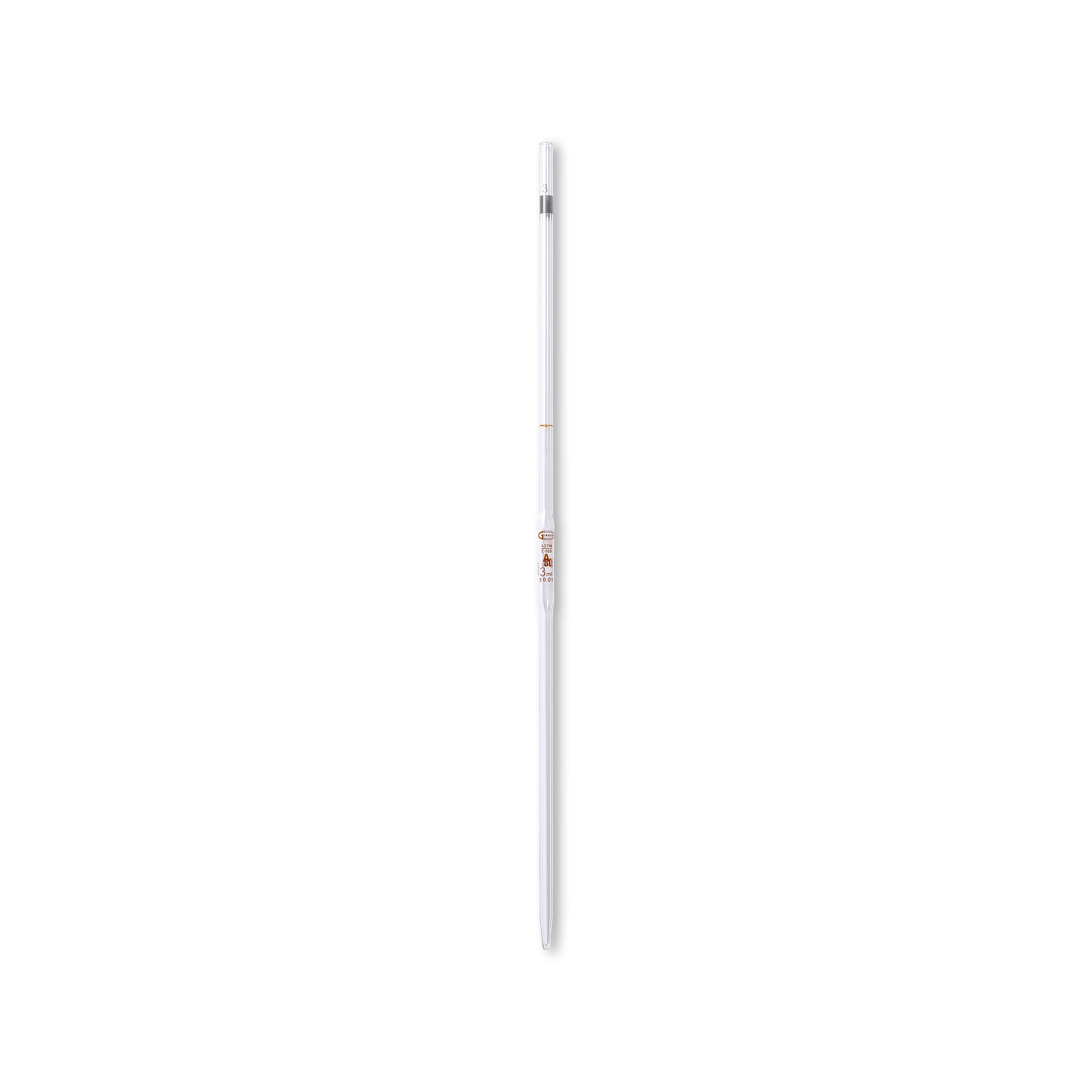 United Scientific® Pipettes, Volumetric, Class A, Individually Certified, 3 mL, comes with 5