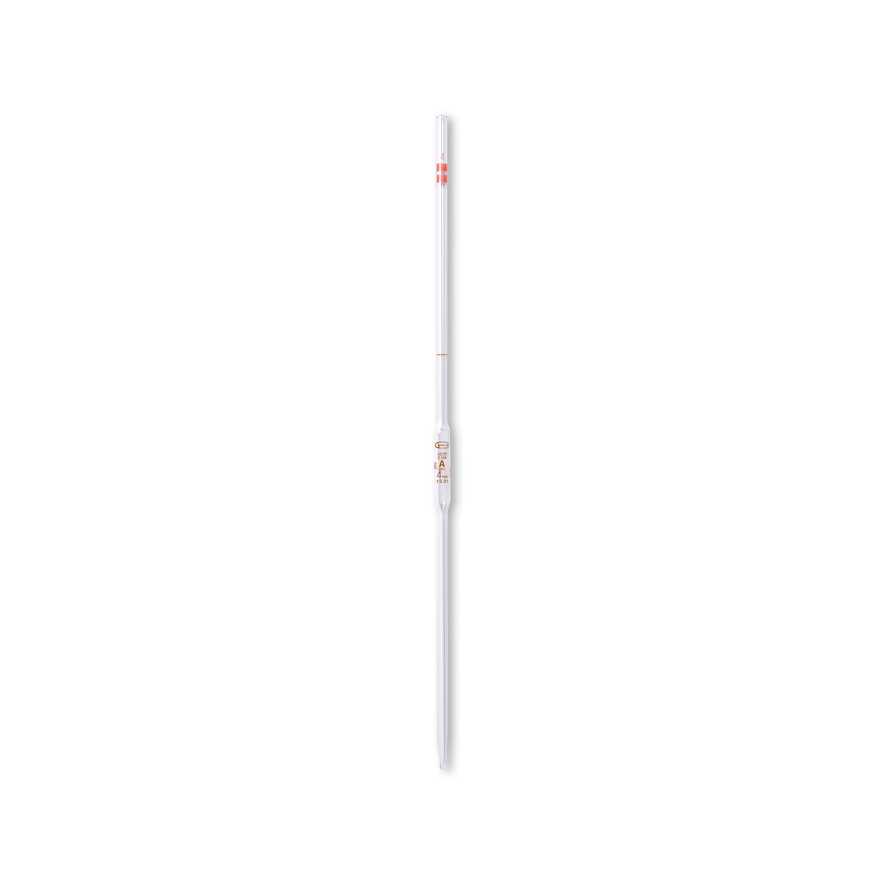 United Scientific® Pipettes, Volumetric, Class A, Individually Certified, 4 mL, comes with 5