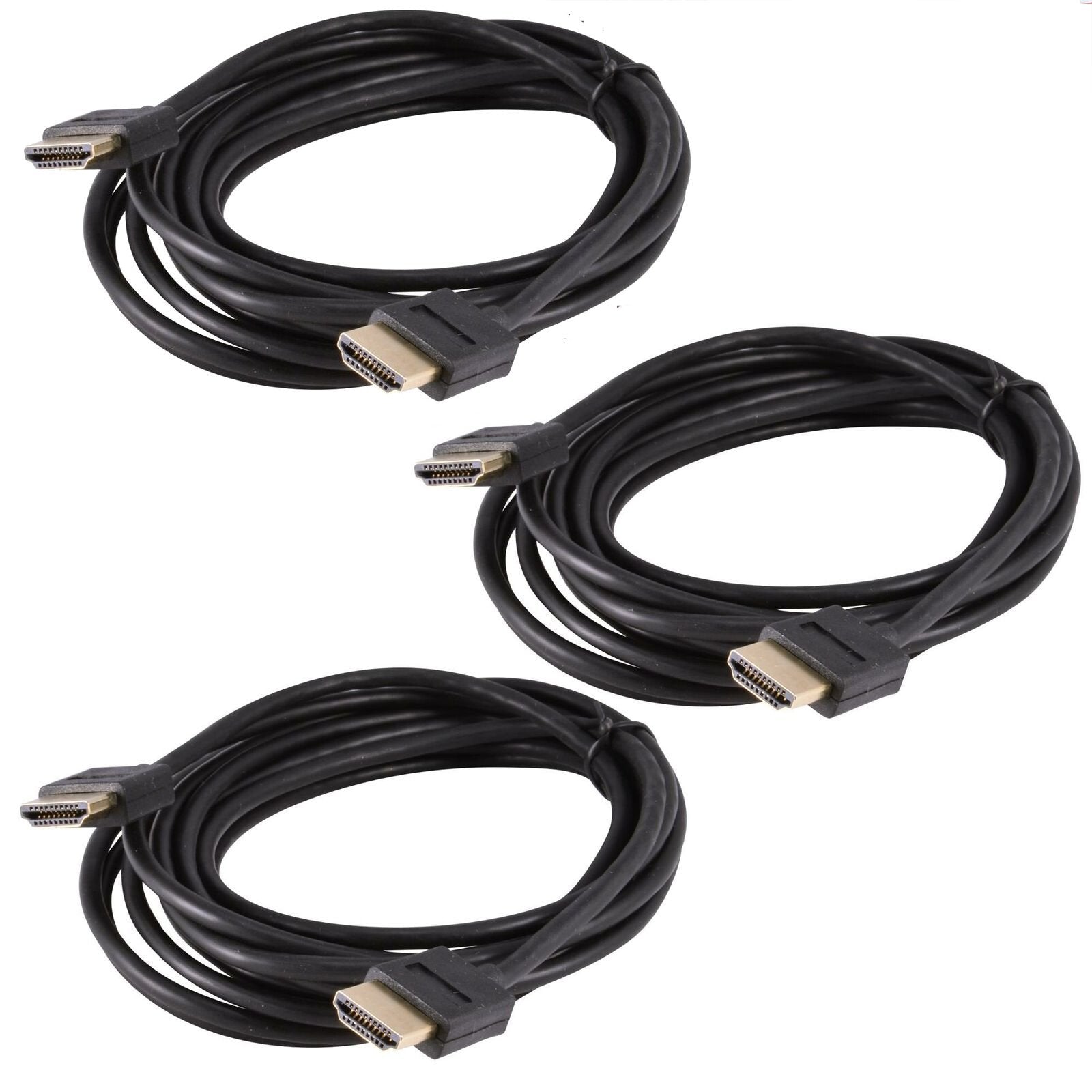 PowerItUp HD-2003 3ft. HDMI v2.0 Cable with Ethernet (3 Pack)