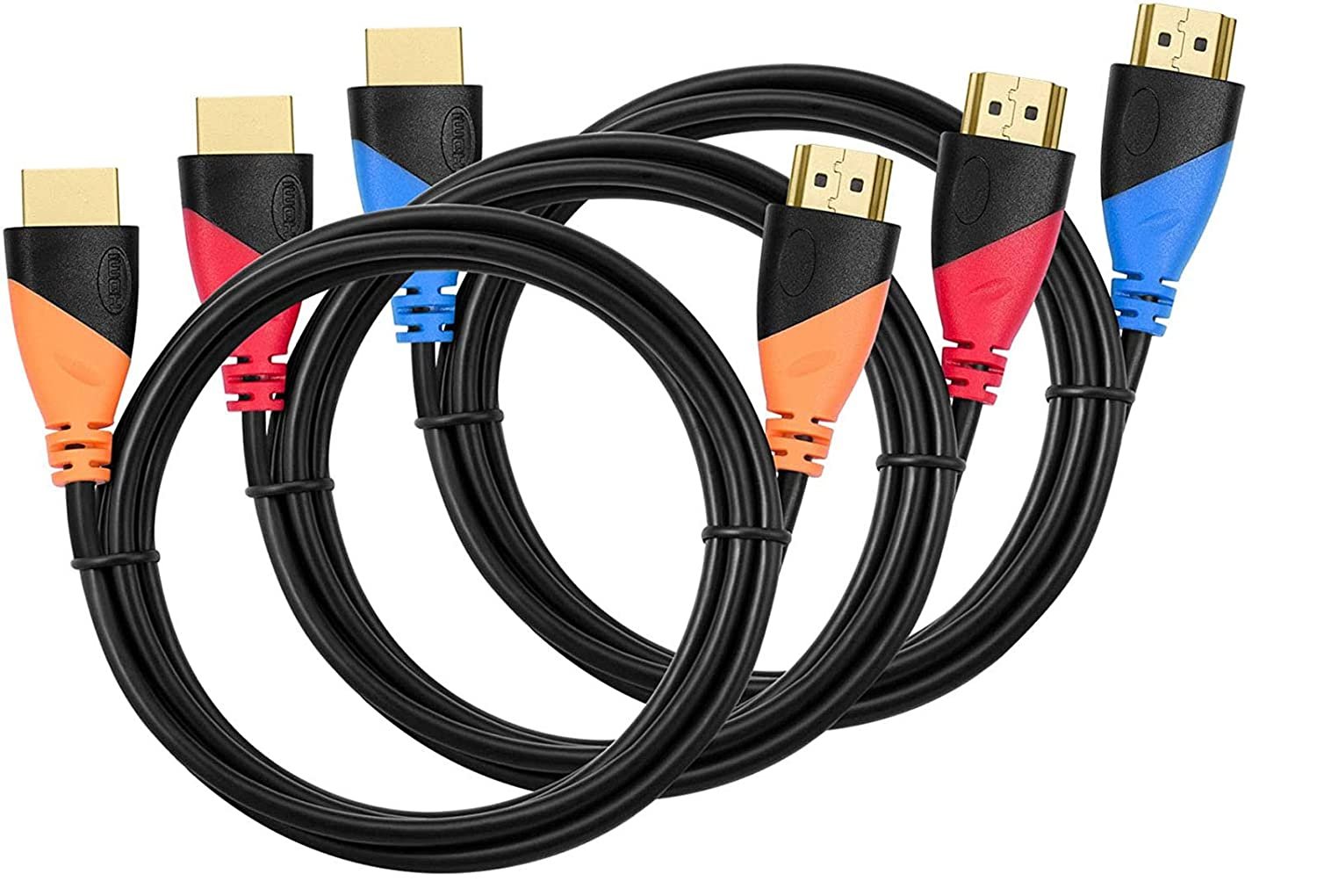 Power It Up 6FT High Speed HDMI Cable with Ethernet (3 Pack)