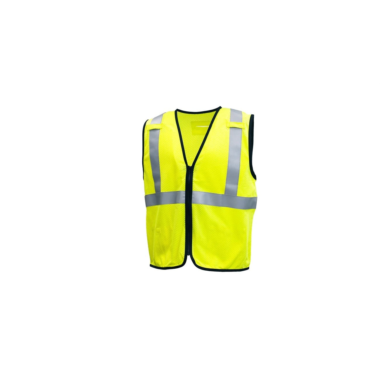 Mesh FR Vest w/Zipper, Arc Rated, Lime, 5X-Large