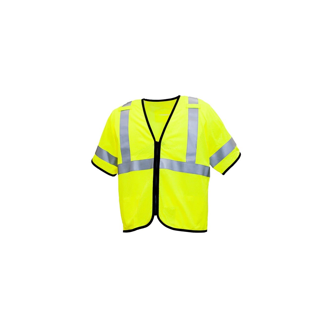 Mesh FR Vest w/Zipper, Arc Rated, Lime, 4X-Large