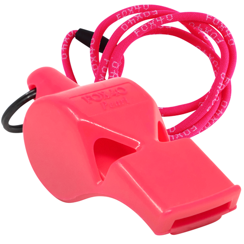 Pearl Safety W/ Breakaway Lanyard Whistle - PINK