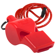 Pearl Safety W/ Breakaway Lanyard Whistle - RED