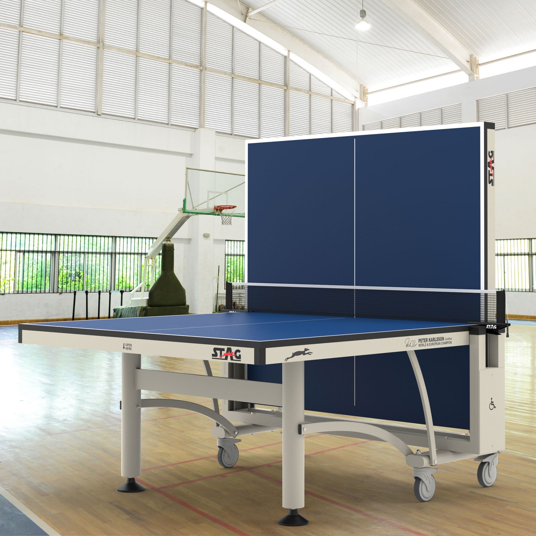 Peter Karlsson Competition Indoor Table Tennis Table - 9' x 5'