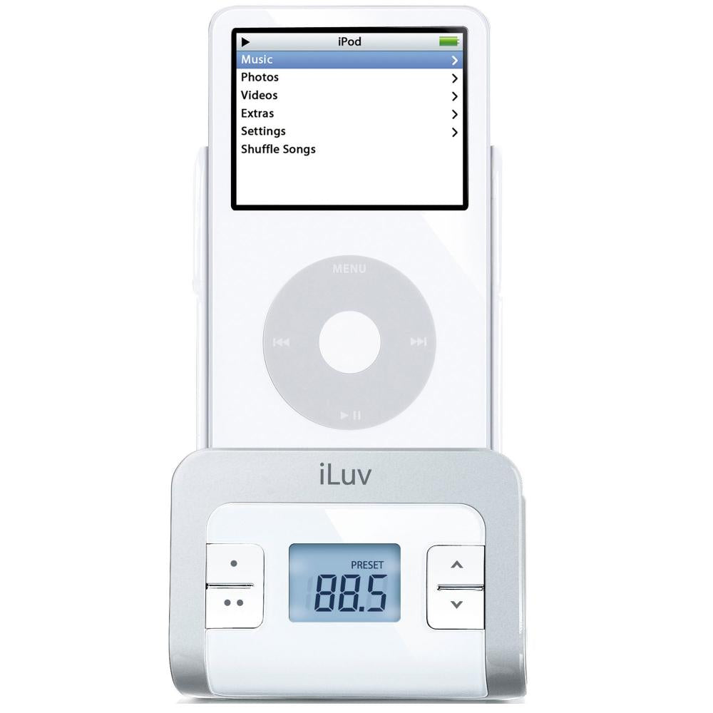 iLuv i707 FM Transmitter with Integrated Car Adapter for iPod