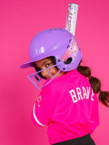 RIP-IT Girls Play Ball Starlight Helmet - One Size - Lavender