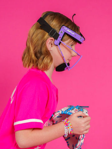 RIP-IT Girls Play Ball Starlight Fielders Mask - One Size - Lavender