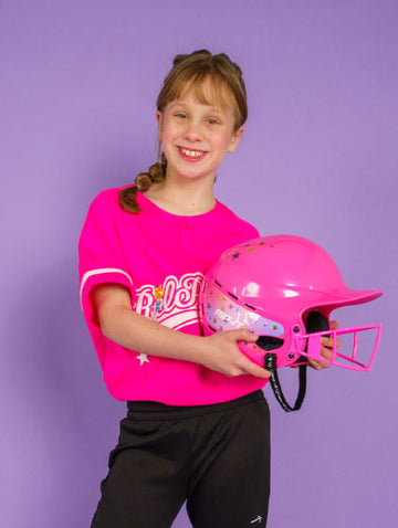 RIP-IT Girls Play Ball Starlight Helmet - One Size - Pink