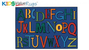 Playful Alphabet Rug - 3ft x 4ft 6in - Rectangle - Blue