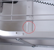 Patriot Semi-Electric Bed with No Mattress and Half Chrome Rails, Plastic Ends