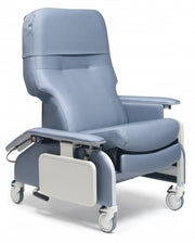 Lumex Deluxe Clinical Care Recliner w/ Drop Arms, Heat & Massage, Moss Upholstery