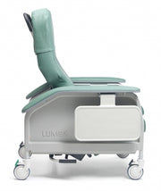 Lumex Deluxe Clinical Care Recliner with Heat & Massage, Ice Blue Upholstery