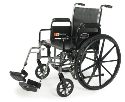 W/C Traveler® SE Plus 18" x 16" Fixed Full Arm, Swingaway Footrest, 300lb, E&J