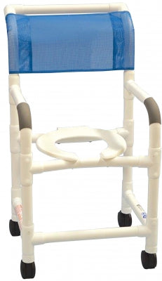 Lumex 18" PVC Knock-Down Shower Commode Chair