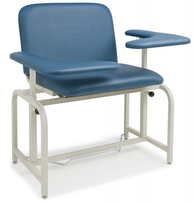 Bariatric Phlebotomy Chair w/ Dual Flip Arm, Plum