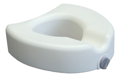 Lumex Locking Raised Toilet Seat, Molded, in Retail Packaging, 3EA/CS