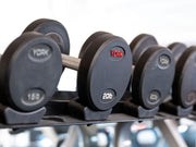 YORK 55 - 100 LB Rubber Pro Style Dumbbell Set (10 Pair)