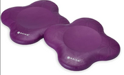 Gaiam Yoga Knee Pads (Set of 2) - Yoga Props and Accessories for Women/Men Cushions Knees and Elbows for Fitness, Travel, Meditation, Kneeling, Balance, Floor, Pilates - Purple
