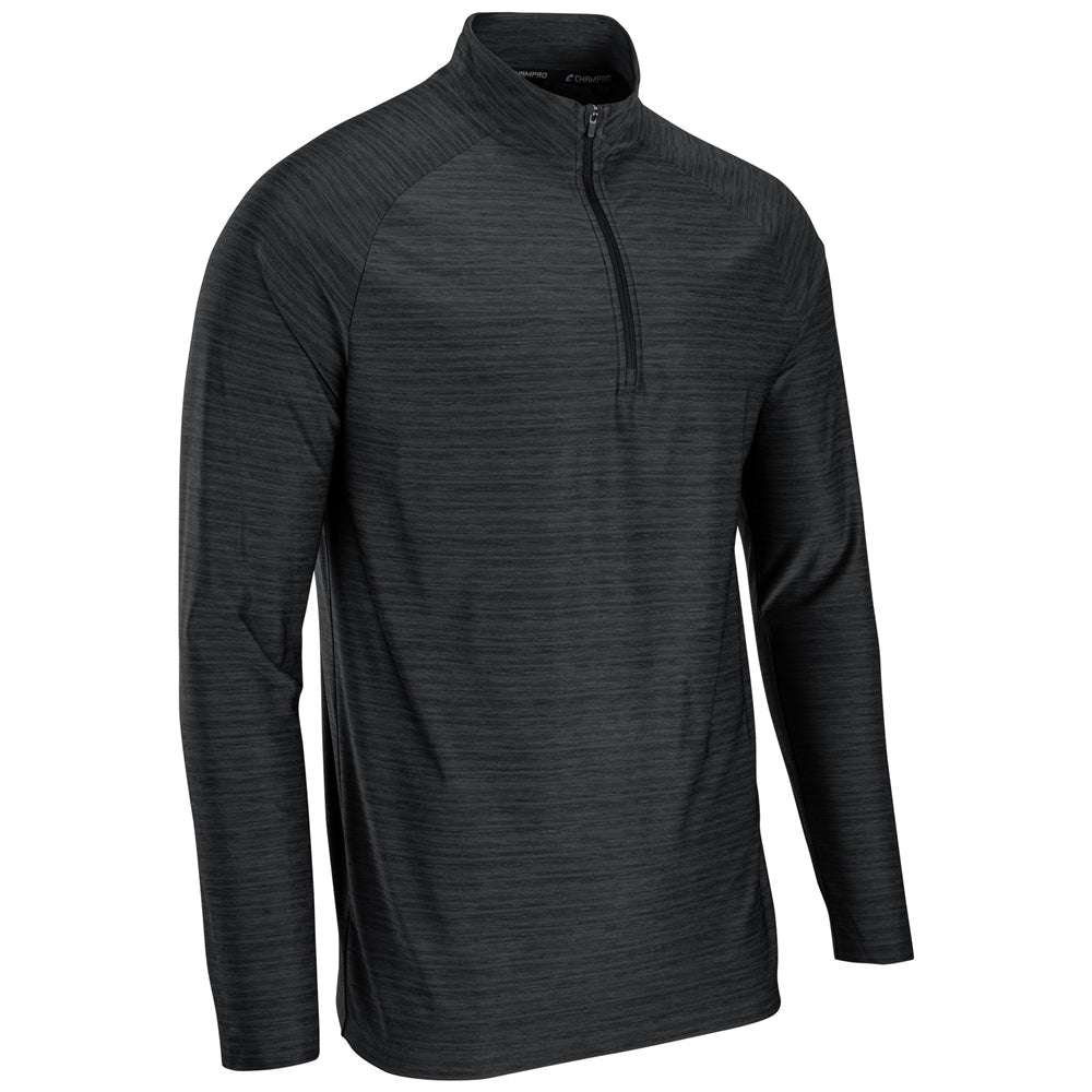 Performance 1/4 Zip - Heather Black - Adult - Large
