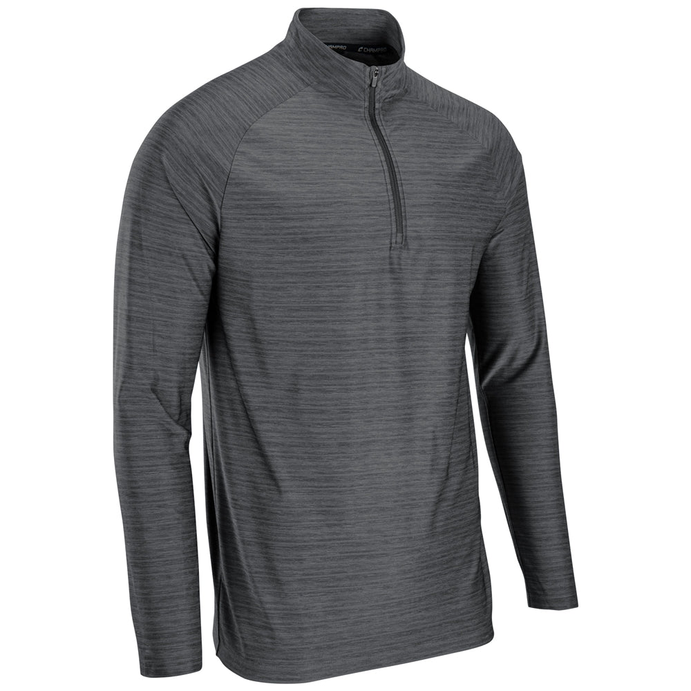 Performance 1/4 Zip - Heather Charcoal - Adult - XXLarge