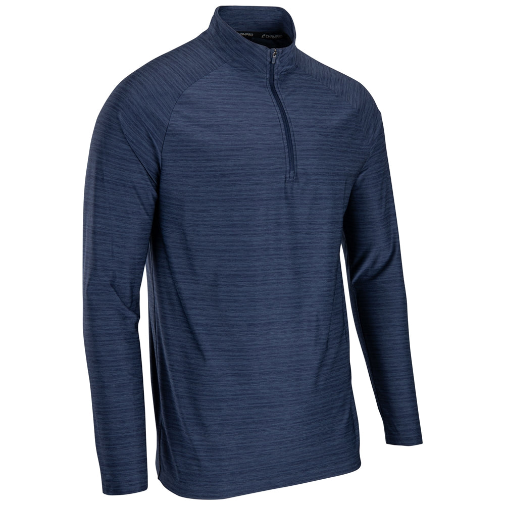 Performance 1/4 Zip - Heather Navy - Adult - XXLarge