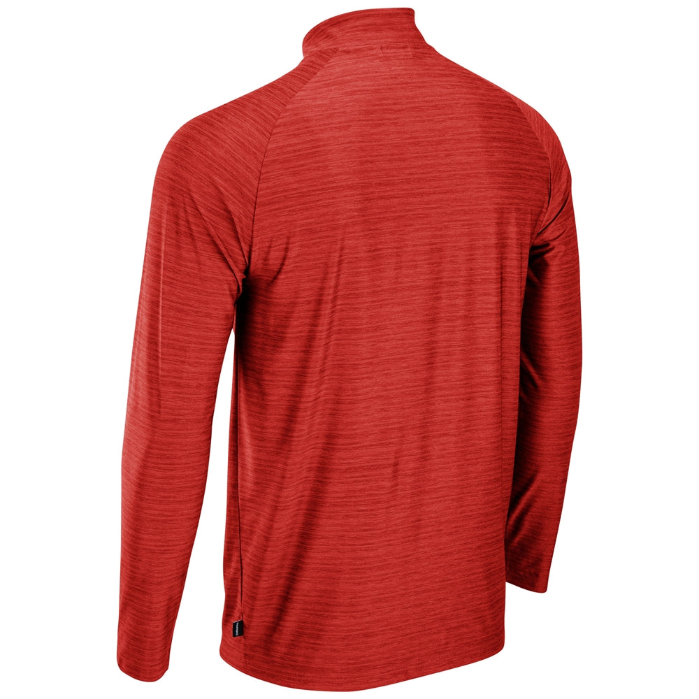 Performance 1/4 Zip - Heather Scarlet - Adult - Medium