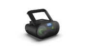 Riptunes Riptunes CD Boombox MP3 Disc Player Bluetooth AM/FM Radio Stereo Sound Aux-in USB mSD phone jack, AC/DC Powered with Remote Control - Black