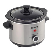 Courant 1.6 Quart Slow Cooker, Stainless Steel