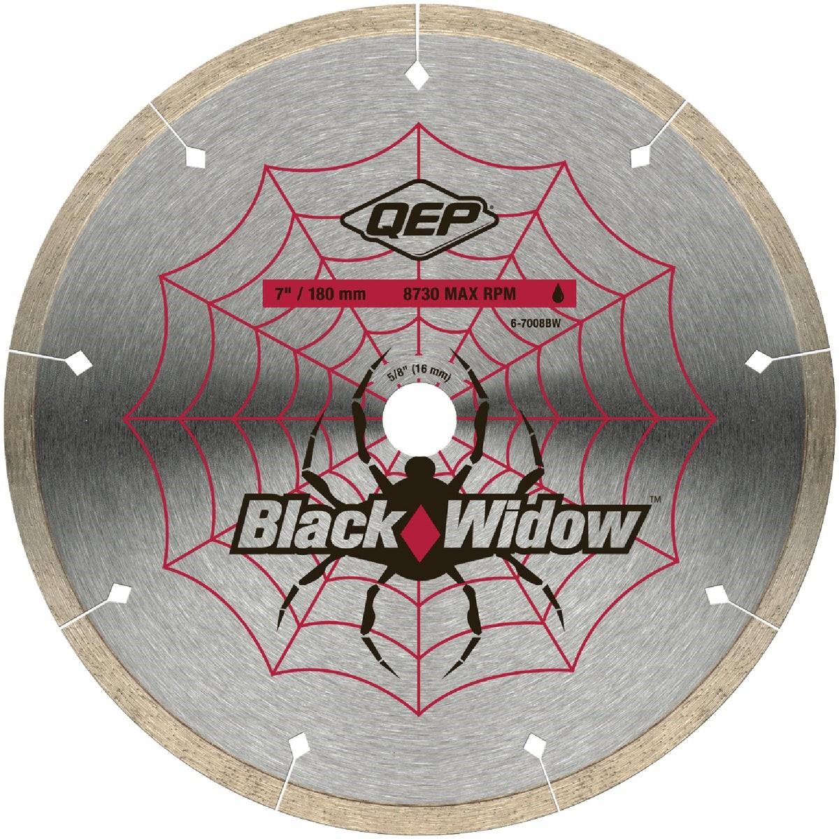 QEP Black Widow 7 In. Segmented Rim Wet Cut Diamond Blade