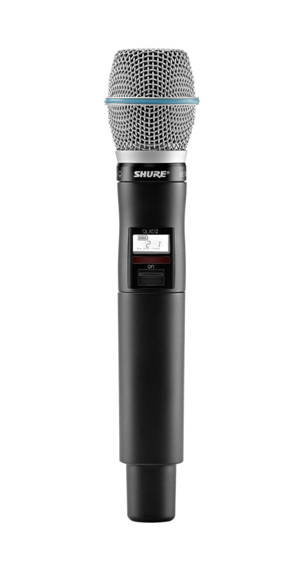 Shure QLXD2/B87A-J50A Handheld Transmitter with Beta 87A Capsule. J50 Band (572-616 MHz)