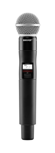 Shure QLXD2/SM58-J50A Handheld Transmitter with SM58 Capsule. J50 Band (572-616 MHz)