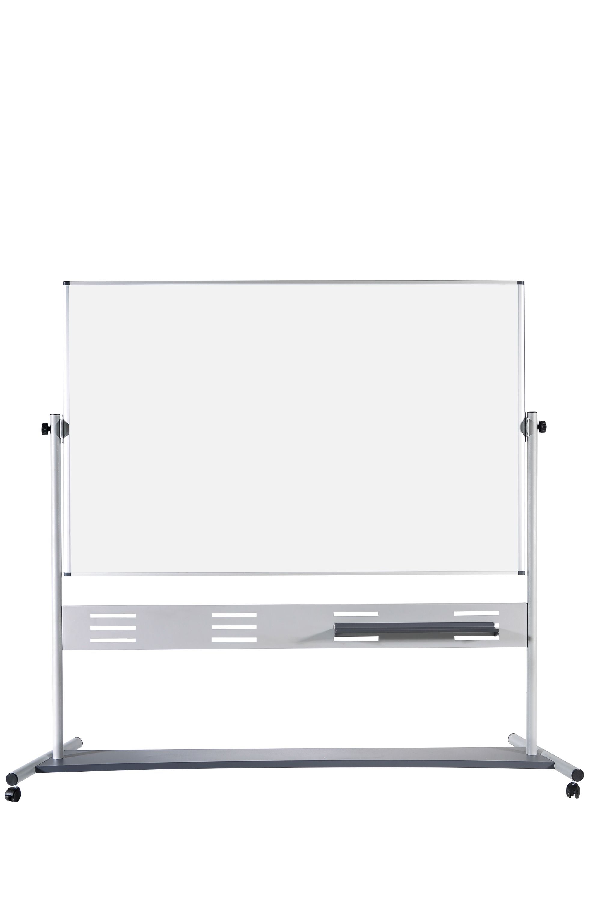 MasterVision Magnetic Gold Ultra Dry Erase Mobile Double Sided Revolving Pres. Easel 35x 47", Silver