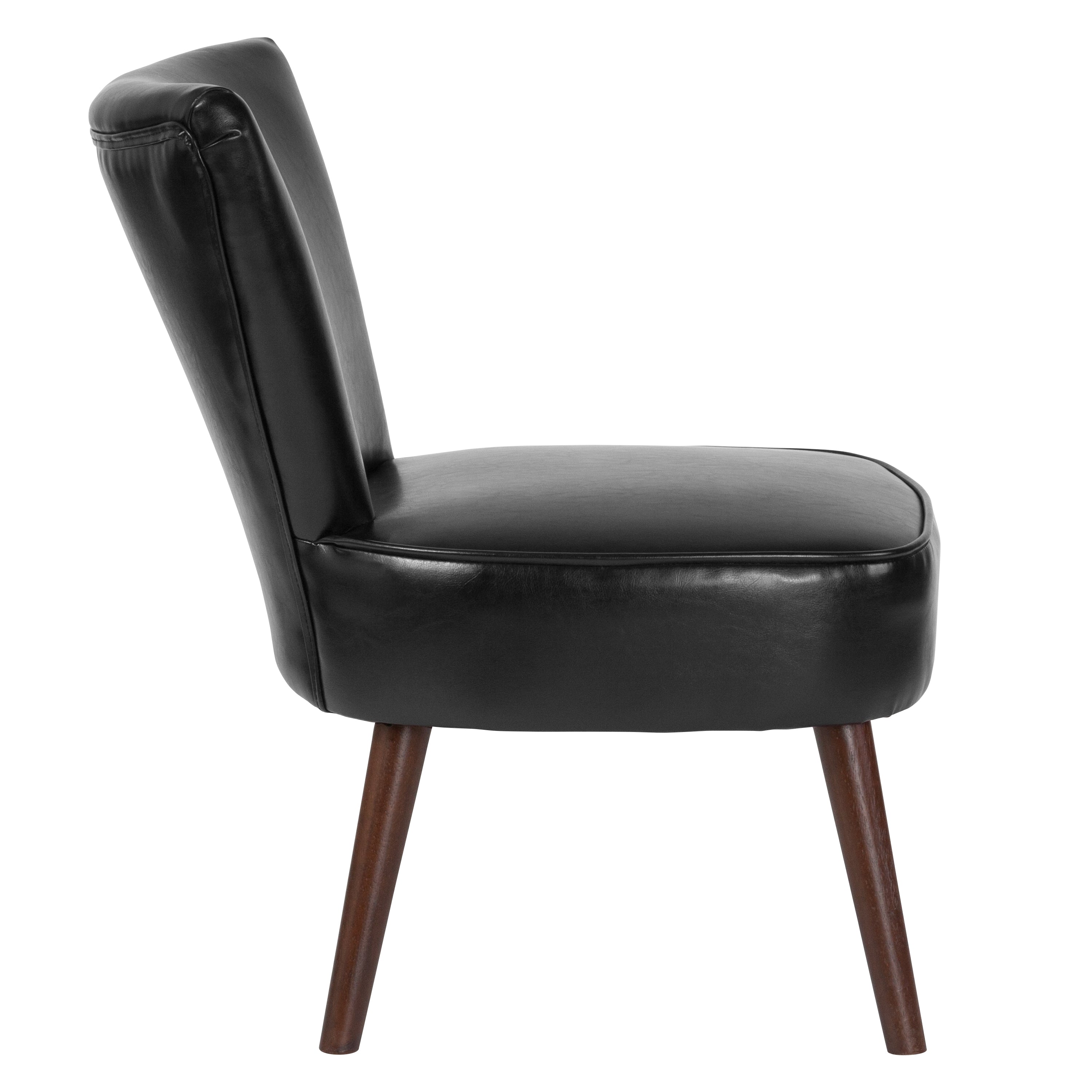 HERCULES Holloway Series Black LeatherSoft Retro Chair