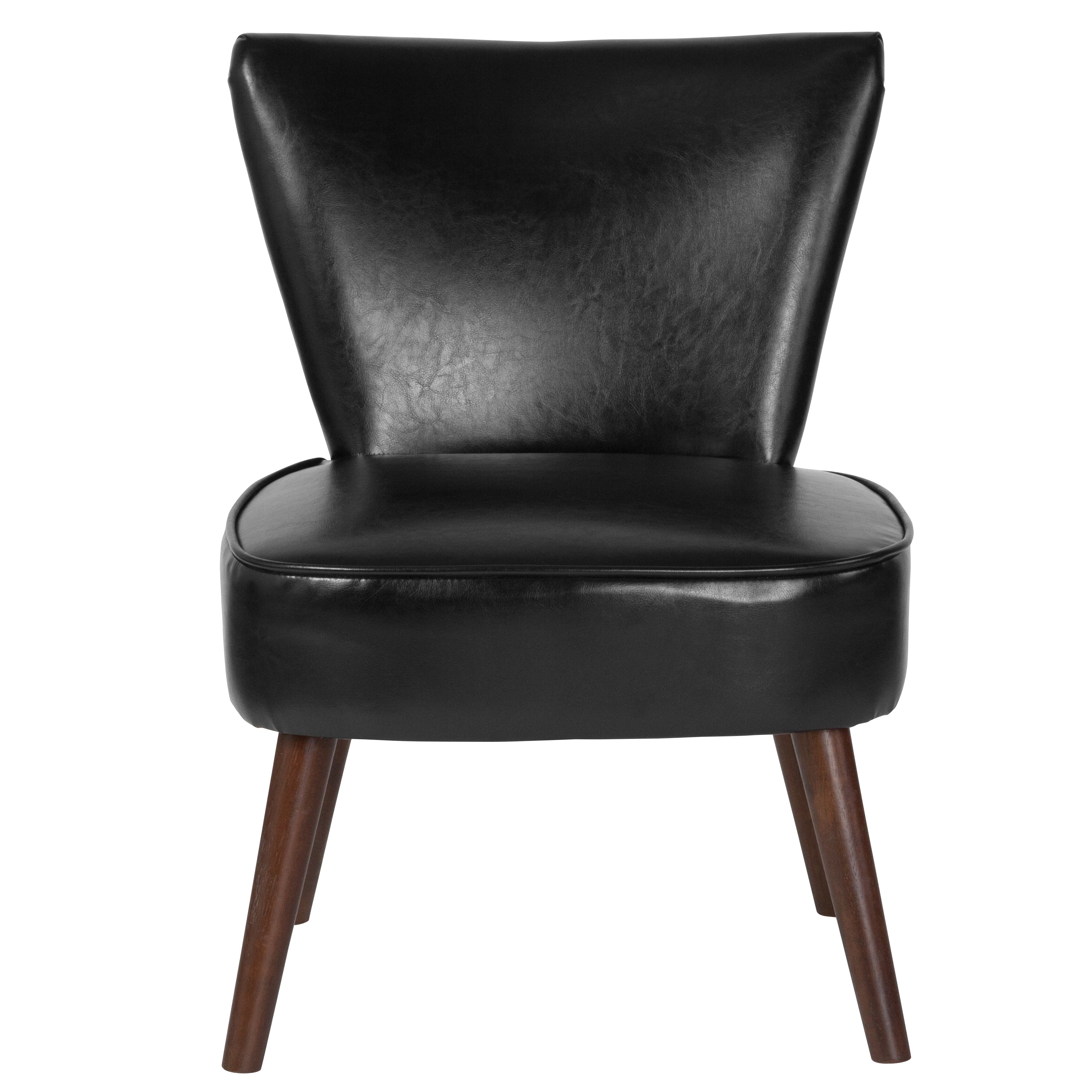 HERCULES Holloway Series Black LeatherSoft Retro Chair