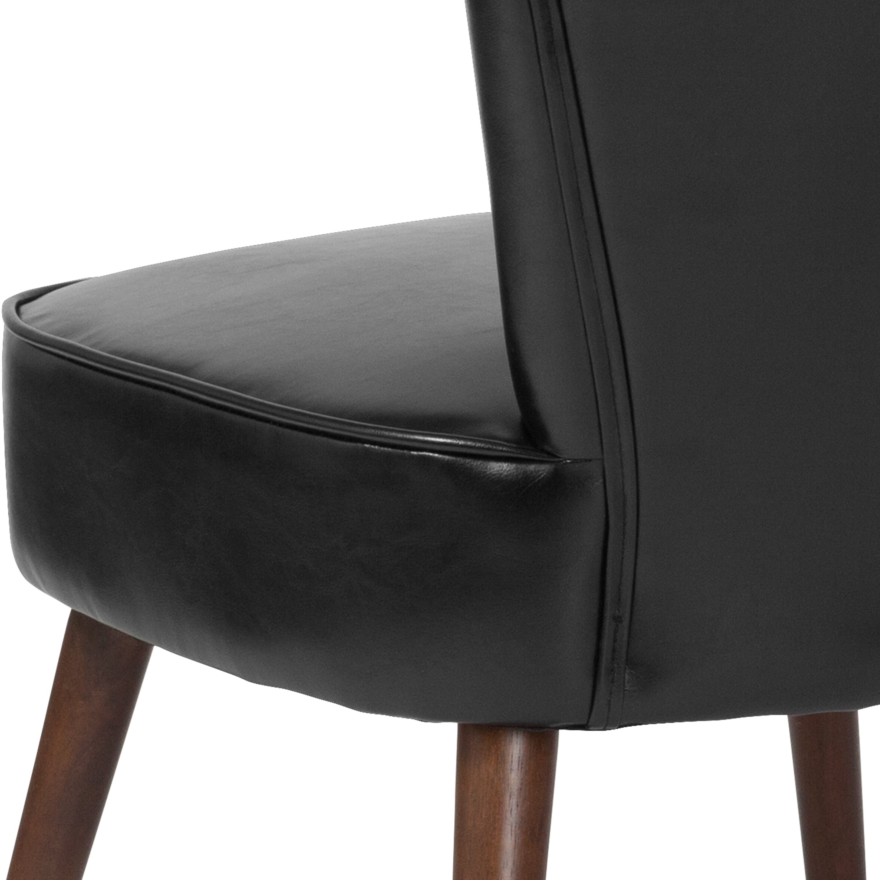 HERCULES Holloway Series Black LeatherSoft Retro Chair