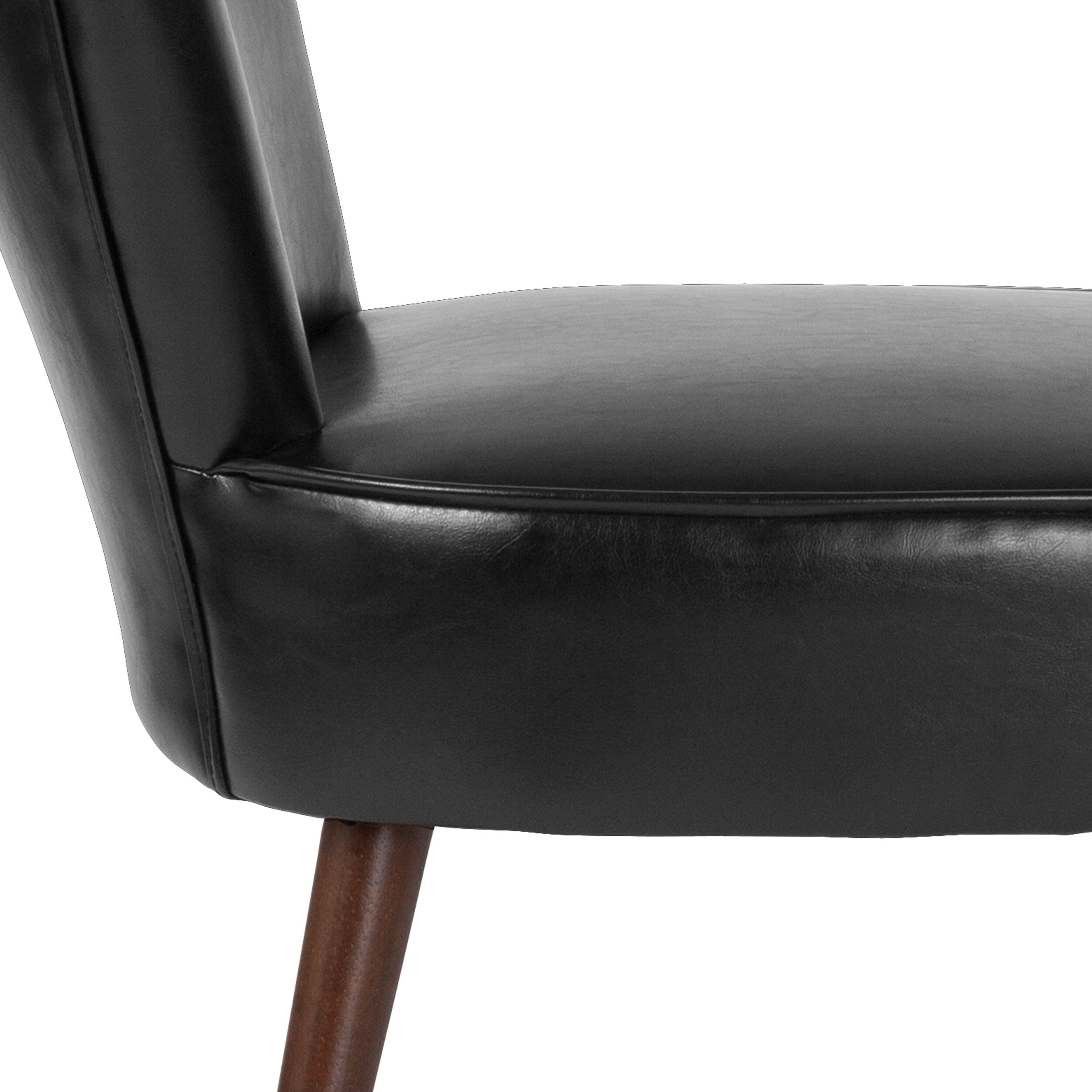 HERCULES Holloway Series Black LeatherSoft Retro Chair