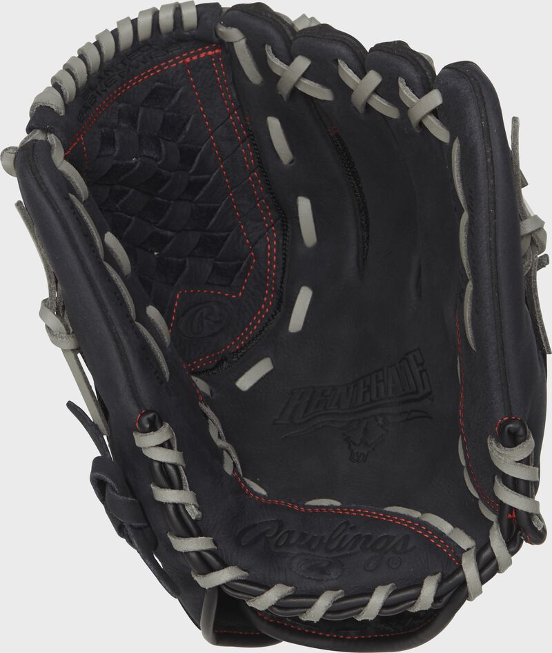 Rawlings Renegade Series 12-Inch Softball Glove  - Left Hand Thrower - Black