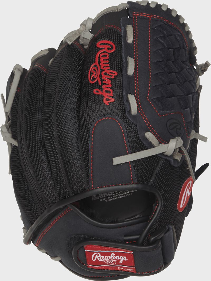 Rawlings Renegade Series 12-Inch Softball Glove  - Left Hand Thrower - Black