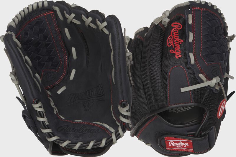 Rawlings Renegade Series 12-Inch Softball Glove  - Left Hand Thrower - Black