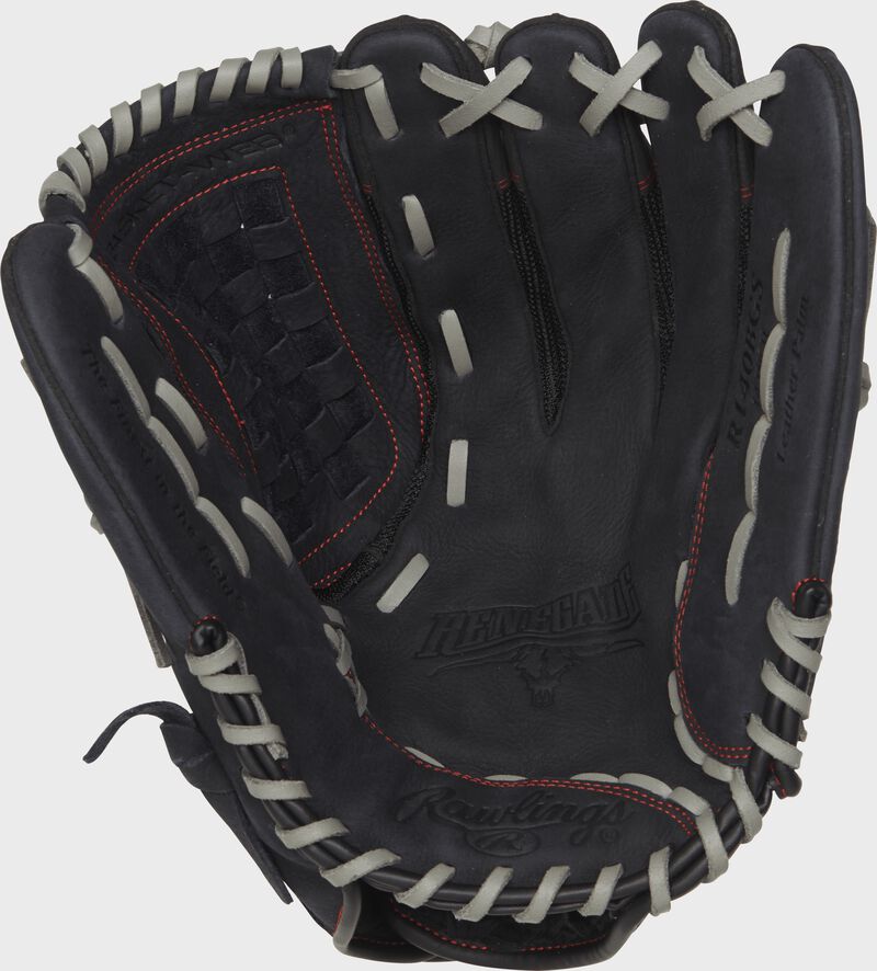 Rawlings Renegade Series 14-Inch Softball Glove  - Left Hand Thrower - Black